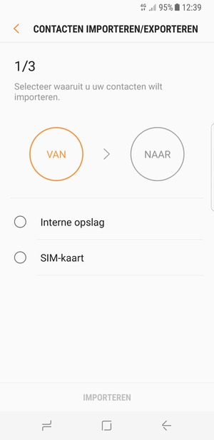 Selecteer SIM-kaart