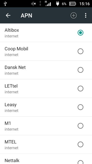 Seleziona il tasto Menu