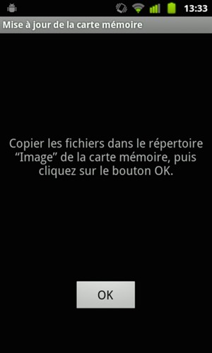 Si votre téléphone est à jour, sélectionnez OK