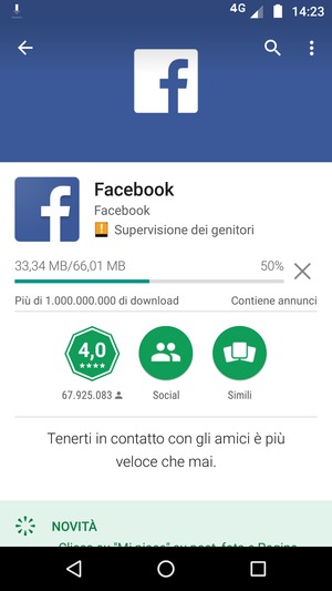 Attendi il completamento del processo di installazione
