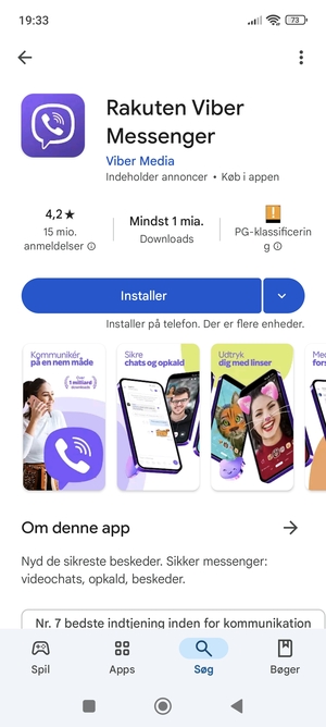Vælg Installer