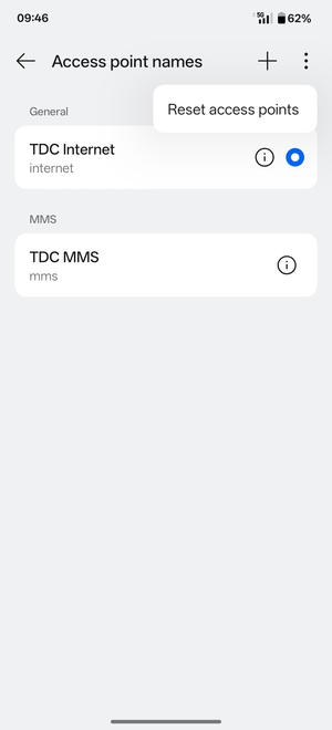 Select Reset access points