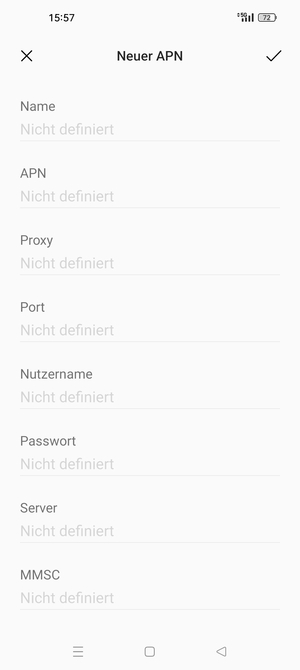 Geben Sie Internet-Informationen ein