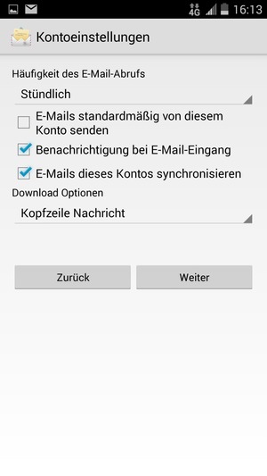 Wählen Sie Weiter