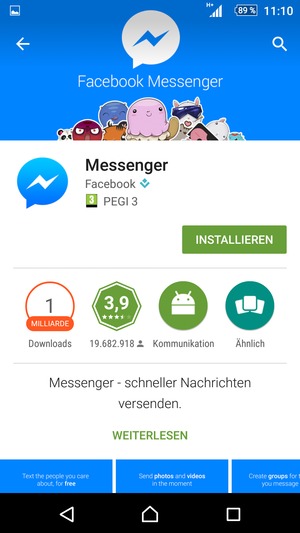 Wählen Sie INSTALLIEREN