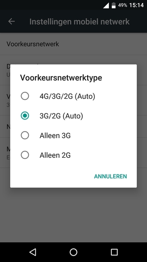 Selecteer uw voorkeursoptie