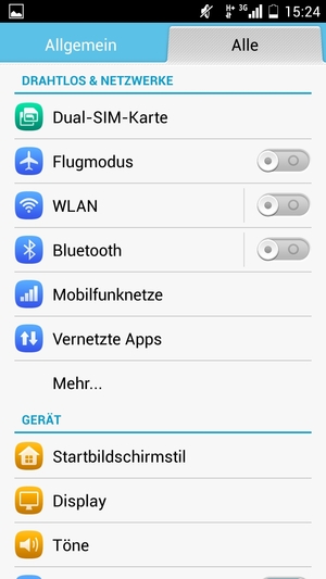 Wählen Sie Mobilfunknetze