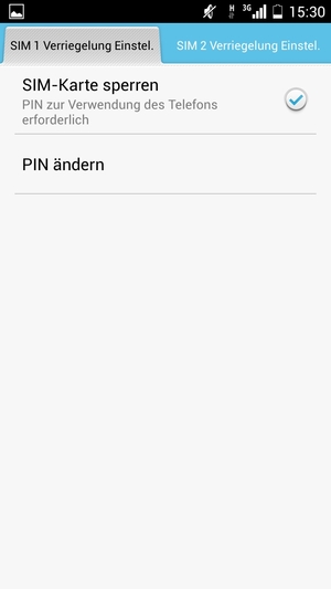 Wählen Sie PIN ändern
