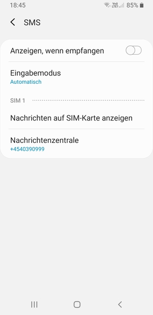Wählen Sie Nachrichtenzentrale