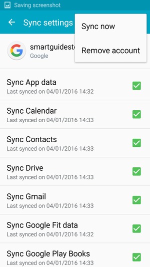 Select Sync now