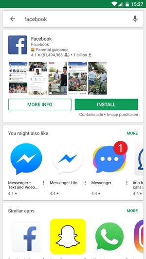 Select the app