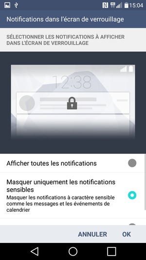 Sélectionnez votre option préférée et sélectionnez OK