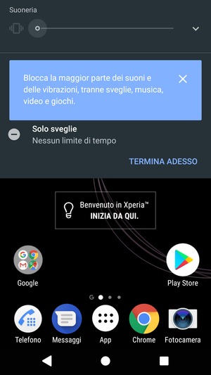 Premi una volta per la modalità silenziosa