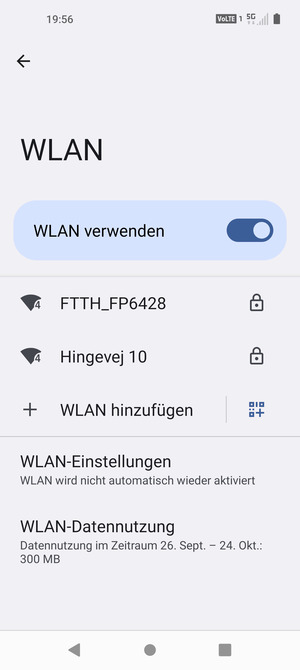Wählen Sie das Wireless-Netzwerk, zu dem Sie eine Verbindung herstellen möchten