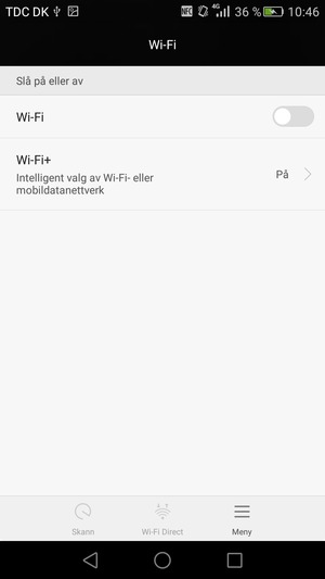 Slå på Wi-Fi