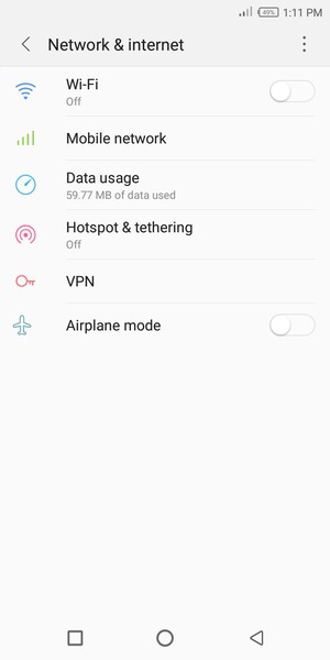 Select Mobile network