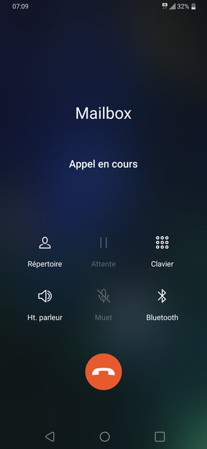 Si votre messagerie vocale appelle comme sur cet écran, votre téléphone est configuré correctement.