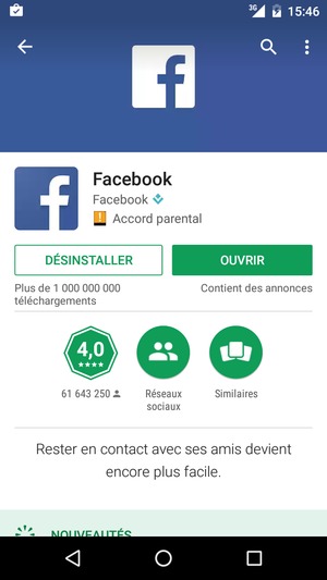 Sélectionnez OUVRIR
