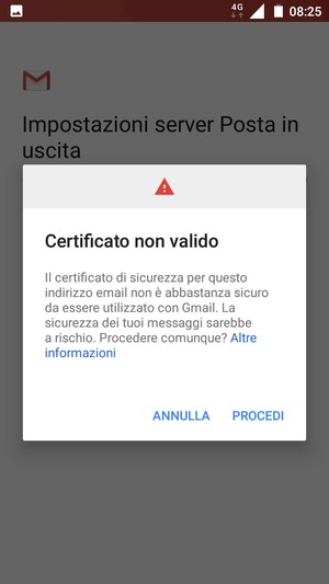 Seleziona PROCEDI