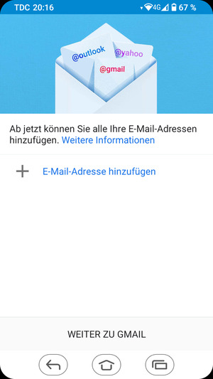 Wählen Sie E-Mail-Adresse hinzufügen