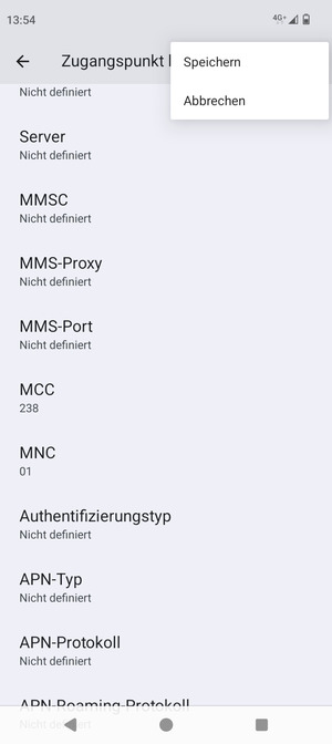 Wählen Sie Speichern