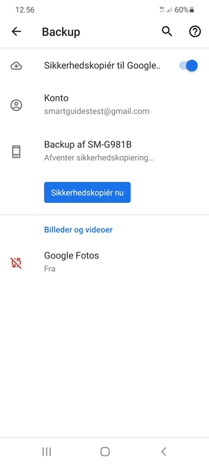 Vælg Konto