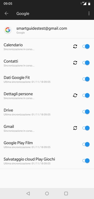 Le tue informazioni verranno sincronizzate