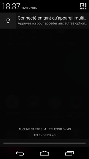 Sélectionnez le bouton du Menu