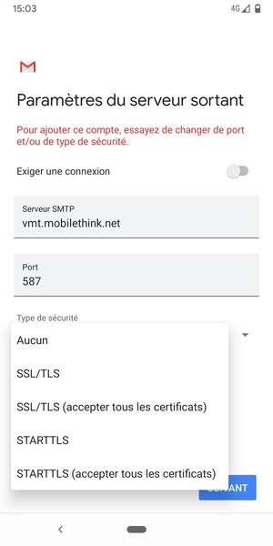 Sélectionnez Aucun