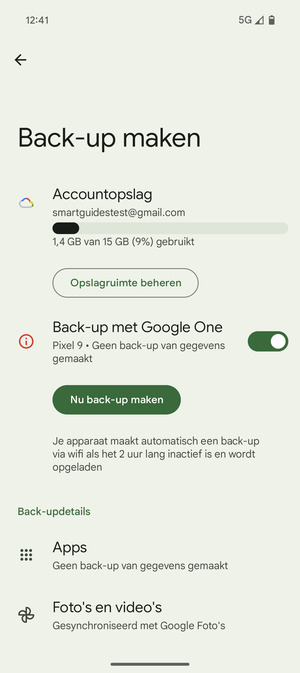 Selecteer Accountopslag