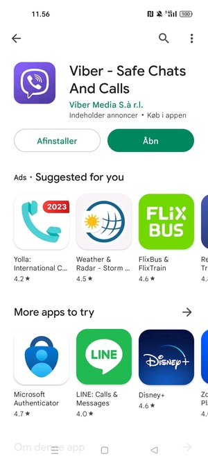 Vælg Åbn