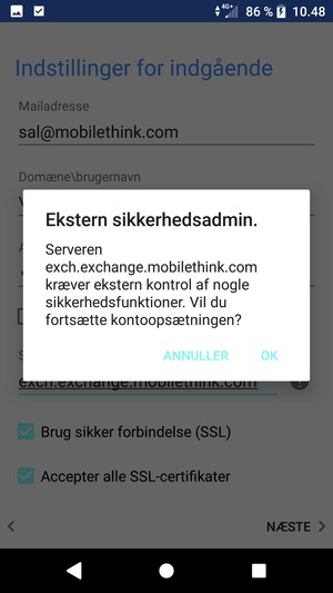 Vælg OK