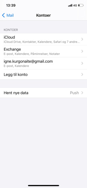 Velg Hent nye data