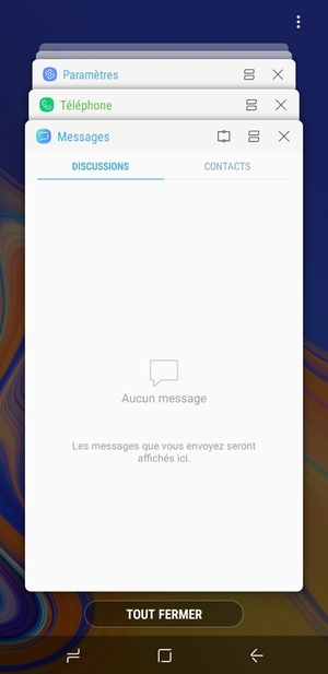 Sélectionnez TOUT FERMER