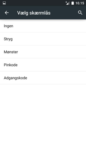 Vælg Mønster