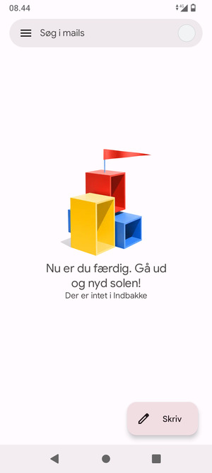 Din konto er klar til brug
