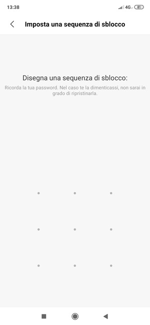 Disegna una sequenza di sblocco