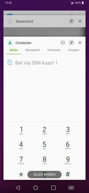 Selecteer ALLES WISSEN om alle actieve apps te sluiten