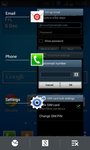 Select the Delete icon to close all running apps