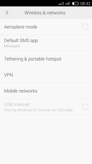 Select Tethering & portable hotspot