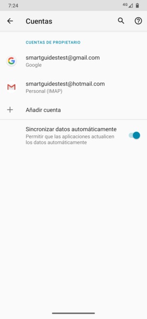 Seleccione su cuenta Google