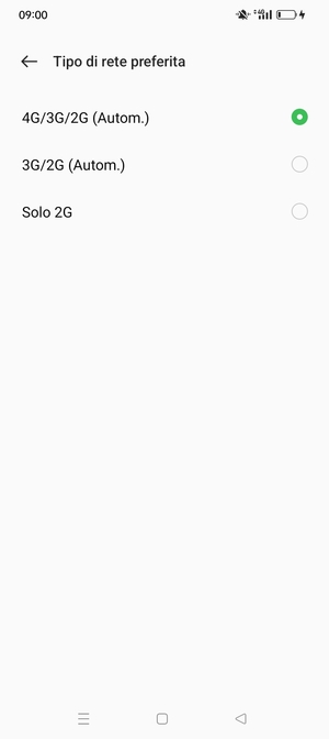 Seleziona la tua opzione preferita
