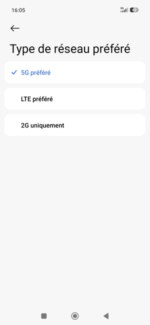 Sélectionnez votre option préférée