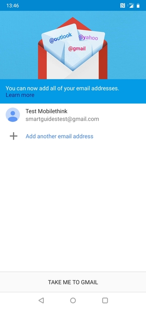 Select TAKE ME TO GMAIL