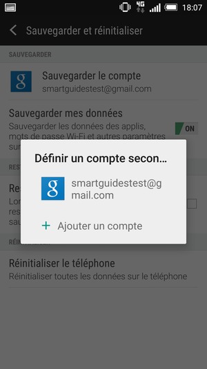 Sélectionnez votre compte
