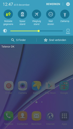 Om Extra energiebesparende stand in te schakelen, selecteer Instellingen