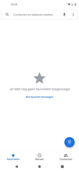 Selecteer de Menu-knop