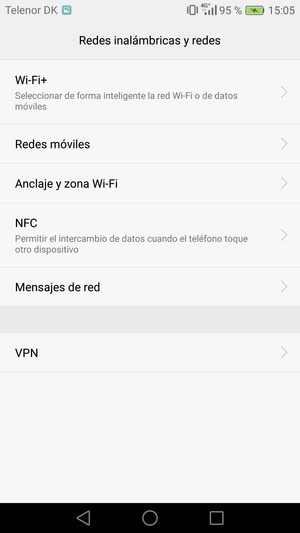 Seleccione Redes móviles