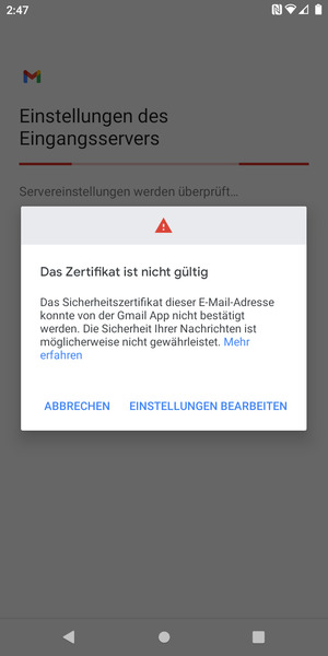 Wählen Sie EINSTELLUNGEN BEARBEITEN