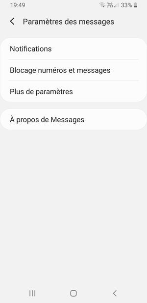 Sélectionnez Plus de paramètres